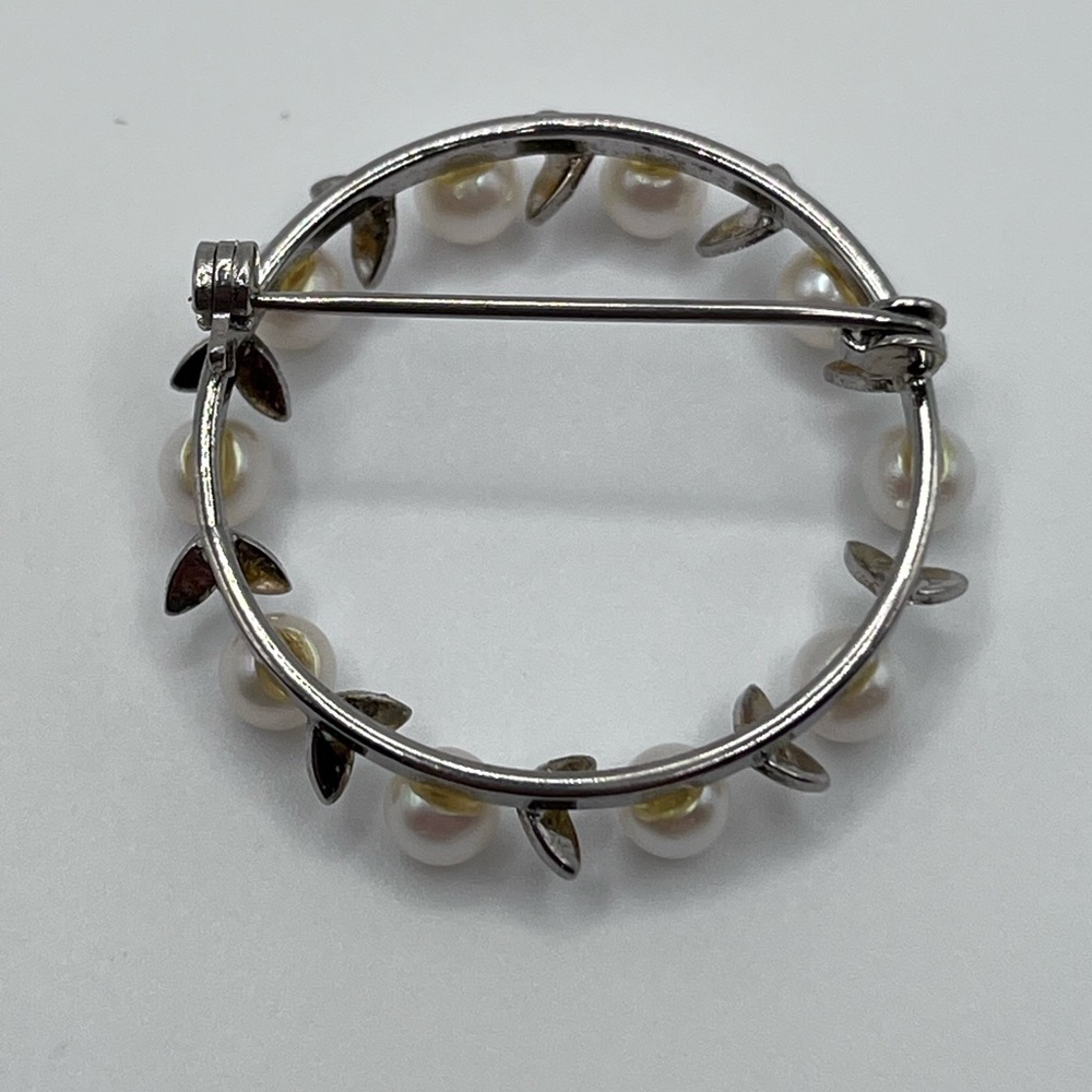 SOLD- do not buy Vintage Sterling silver and pearl brooch - Picture 2 of 7